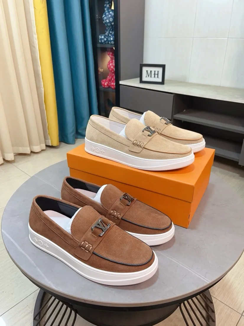 Men's shoes💰440🌹🌹[LV]🌹High-end brand of men's shoes: official website 1:1 latest masterpiece: the upper is made of Italian imported first-layer cowhide with special materials➕made of full genuine leather lining🔥, making walking more convenient and comfortable! Exclusive new style, stunning work [color]! Create a fashionable personality to set off your uniqueness! A must-have for trendy men! Classic🔥Number: 38-44